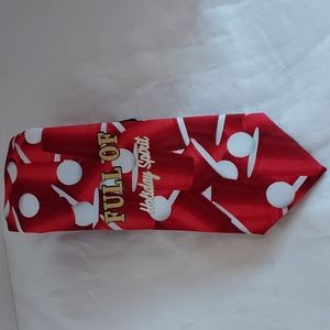 NWT Men's Holiday Tie 42" (approx) St. Nicholas Square Beer Pong